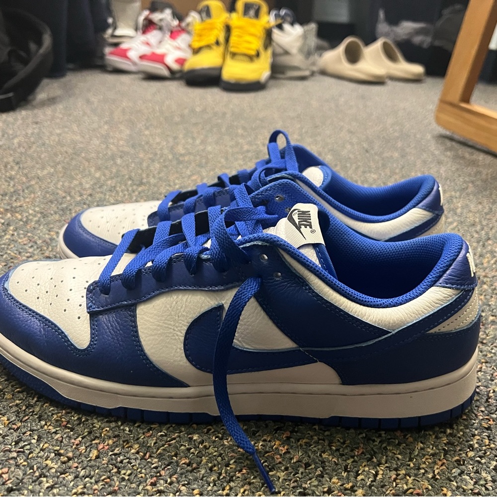 Nikes dunk low id by you “kentucky”
